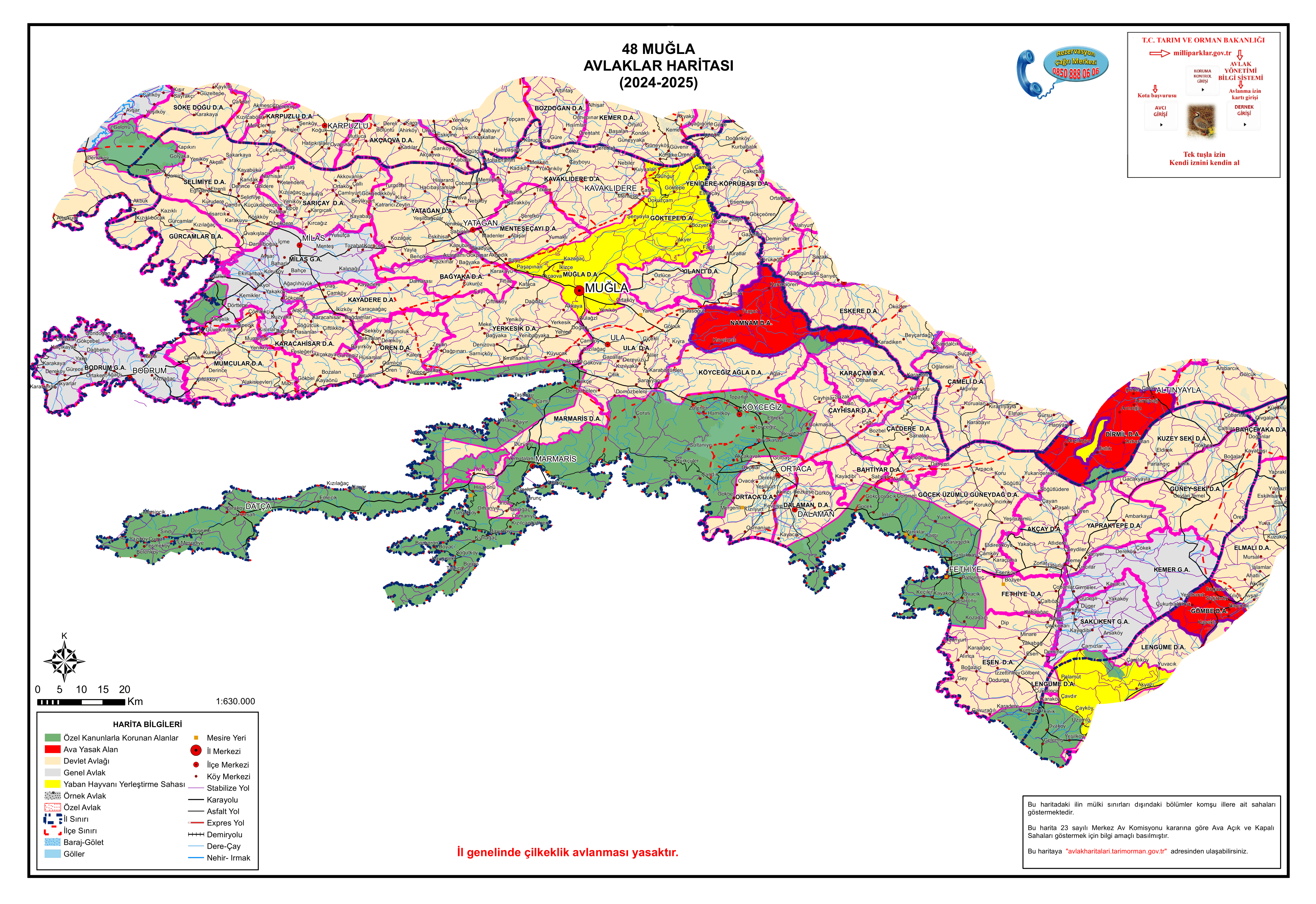 AVLAK ALAN HARİTASI